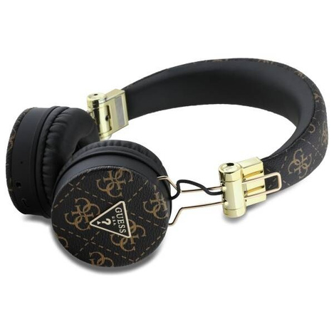 Oryginalne Słuchawki Nauszne Bluetooth ENC GUESS 4G Triangle Round Shape GUBH70E4PTMK czarne