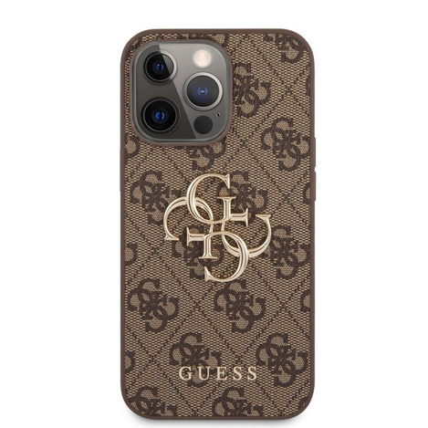 Oryginalne Etui IPHONE 13 PRO MAX 6,7" Guess Hardcase 4G Big Metal Logo GUHCP13X4GMGBR brązowe