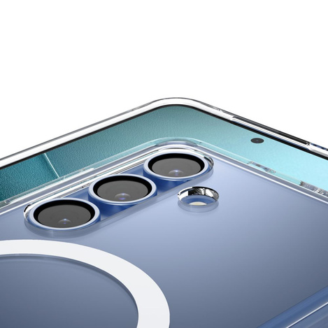 Spigen nakładka Ultra Hybrid Mag MagSafe do Samsung Galaxy S25 Przezroczysta Biała