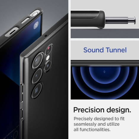 Case SAMSUNG GALAXY S22 ULTRA Spigen Thin Fit black