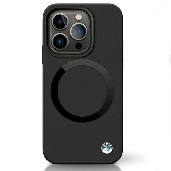 Original Case IPHONE 14 PRO BMW Signature Liquid Silicone MagSafe (BMHMP14LSILBK2) black