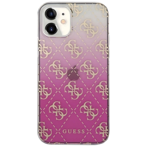 Guess GUHCP12SPCU4GGPI iPhone 12 mini 5,4" różowy/pink hardcase 4G Gradient / GUHCP12SPCU4GGPI