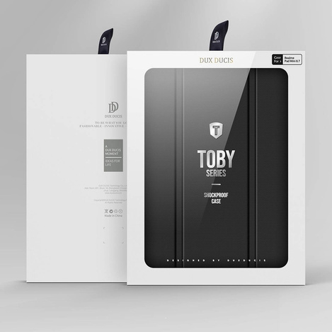 Dux Ducis Toby Armored Flip Smart Case for Realme Pad Mini with Stylus Holder Black