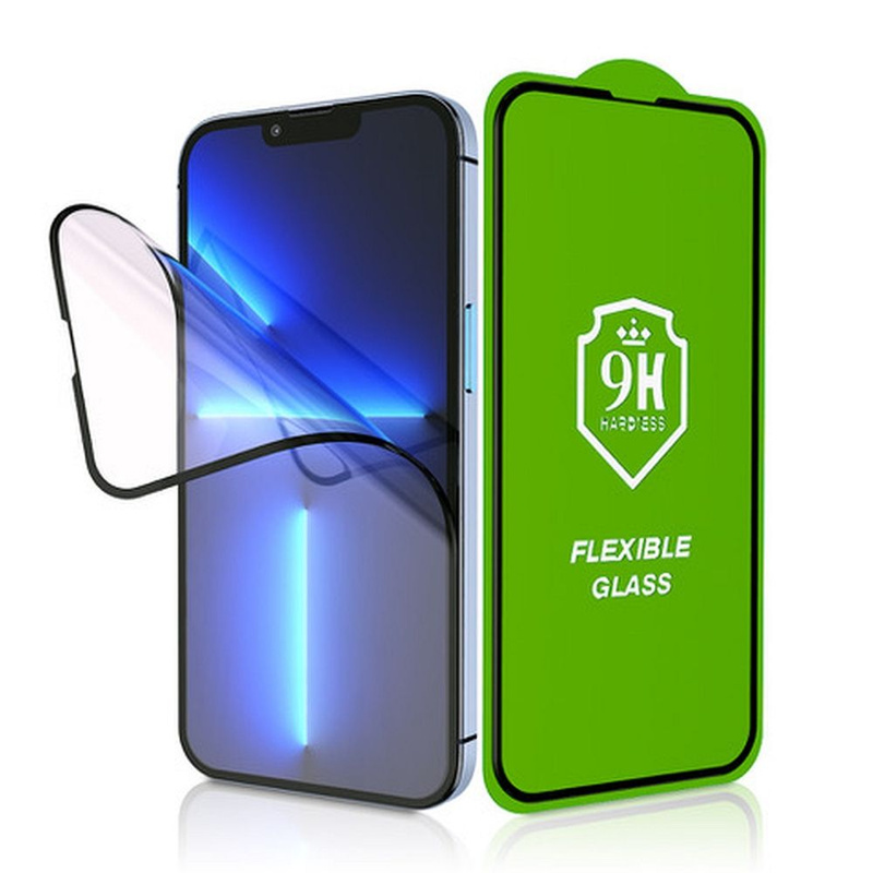 Szkło hybrydowe Bestsuit Flexible 5D Full Glue do iPhone 17/17 Pro czarny
