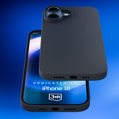 Apple iPhone 16 - 3mk Hardy Silicone MagCase Graphite