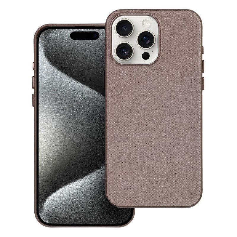 Woven Mag Cover kompatybilne z MagSafe do IPHONE 15 PRO MAX jasny brązowy