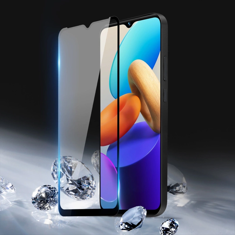 Dux Ducis 9D gehärtetes Glas Vivo Y35 / Vivo Y22 / Vivo Y22s 9H gehärtetes Glas mit schwarzem Rahmen