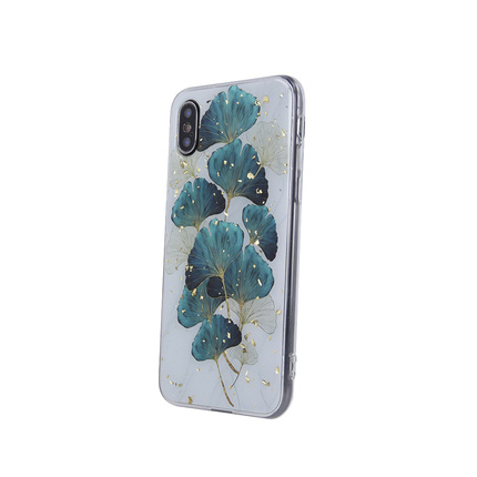 Nakładka Gold Glam do iPhone 15 Pro Max 6,7" listki