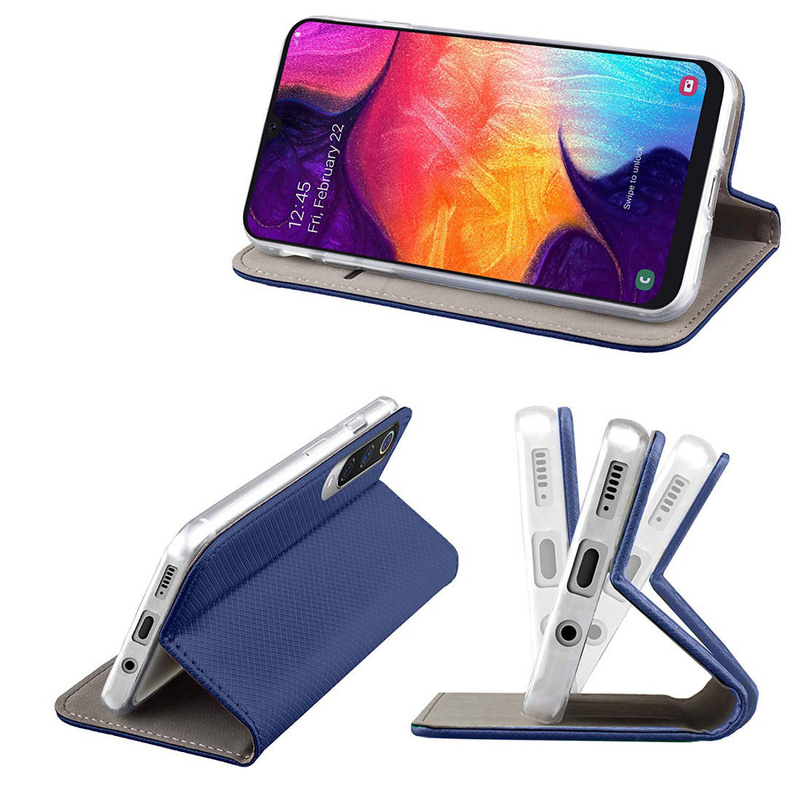 Etui Smart Magnet do Samsung S24 FE granatowy