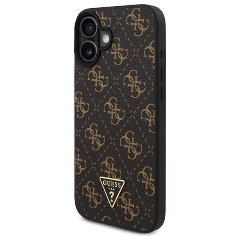 Original Case IPHONE 16 Guess Hardcase New 4G Triangle (GUHCP16SPG4GPK) black