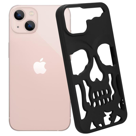 ETUI SKULL IPHONE 13 PRO MAX, MATT BLACK / CZARNY
