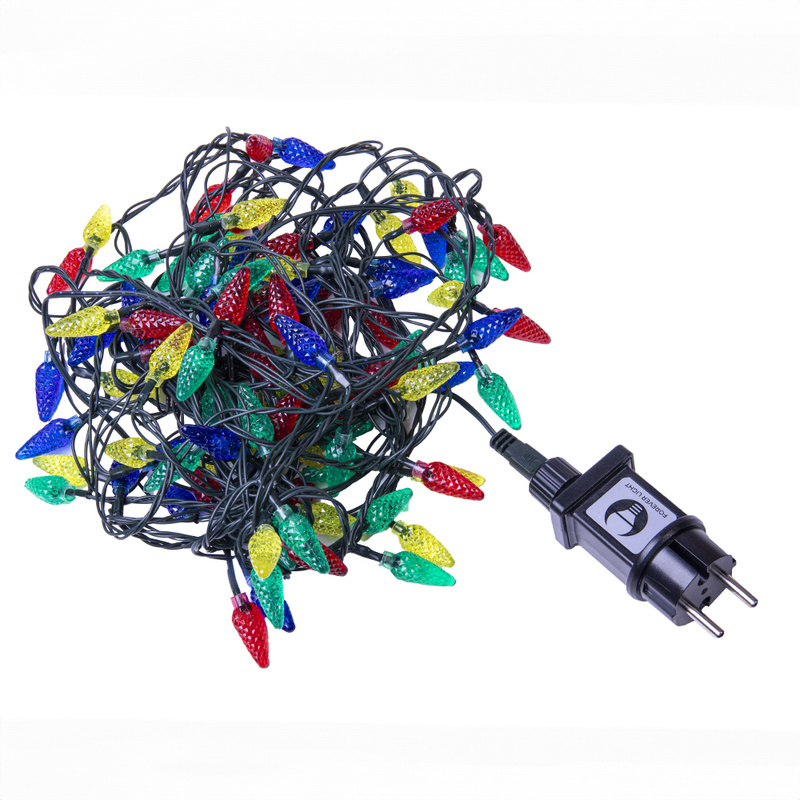 Łańcuch świetlny CLF-13 100LED 8m SZYSZKI multikolor Forever Light