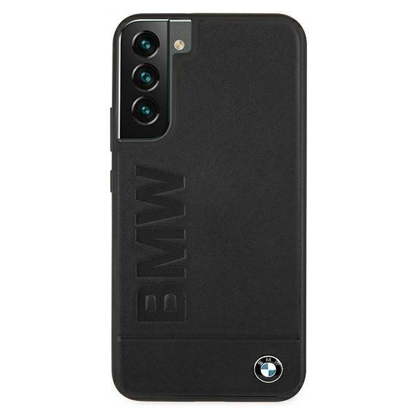 Case BMW BMHCS22MSLLBK S22 + S906 black / black hardcase Signature Logo Imprint