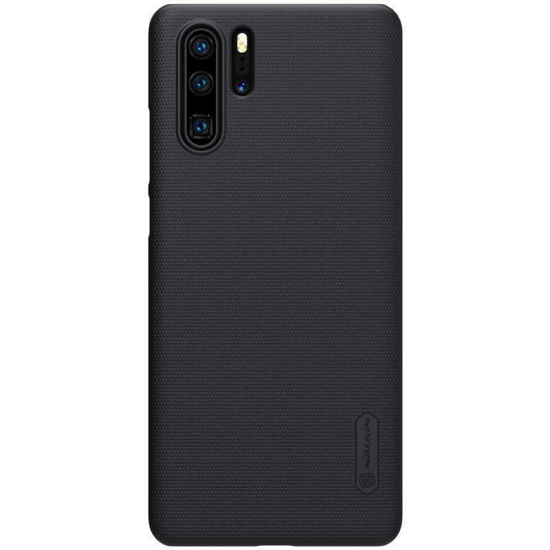 Nillkin Super Frosted Shield wzmocnione etui pokrowiec + podstawka Huawei P30 Pro czarny