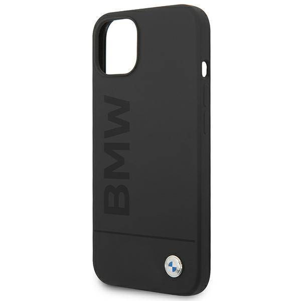 Original Handyhülle IPHONE 14 PLUS BMW Hardcase Silicone Signature Logo Magsafe schwarz