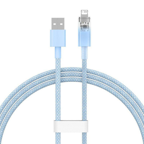 Kabel szybko ładujący Sm Baseus Explorer 2.4A 1M (niebieski)