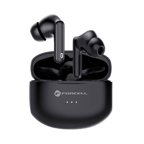 FORCELL F-AUDIO słuchawki bezprzewodowe / bluetooth stereo TWS CLEAR Sound czarne