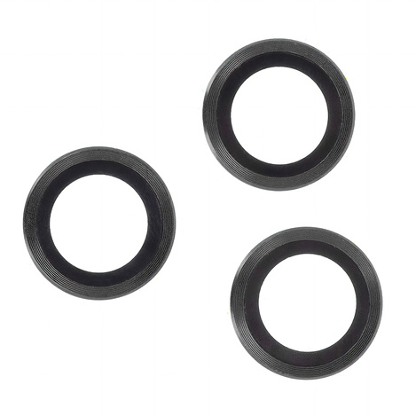 Pojedyncze szkło na aparat do iPhone 12 Mini / iPhone 12 / iPhone 11 czarna ramka