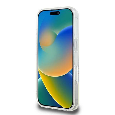 Original Case IPHONE 16 PRO Guess Hardcase IML Flowers Wreath MagSafe (GUHMP16LHFWFCT) transparent