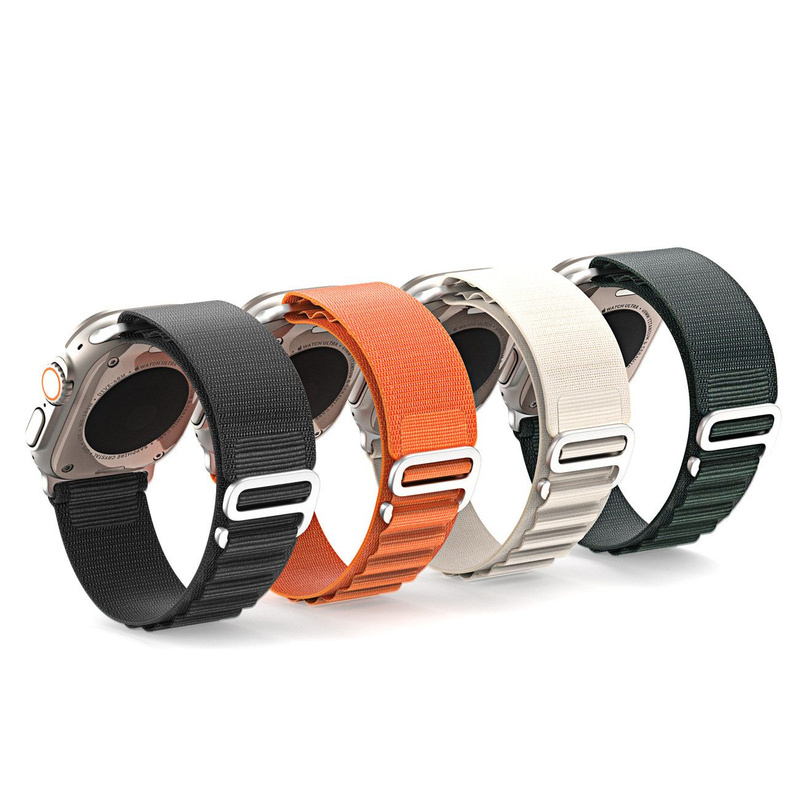 Sport-Schnallenarmband für Apple Watch Ultra/8/7/6/SE/5/4/3/2/1 (42, 44, 45, 49 mm) Dux Ducis Armband GS-Version – Weiß