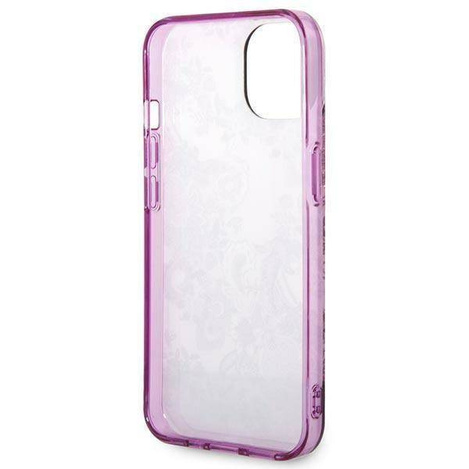 Guess Porcelain Collection - Etui iPhone 14 Plus (fuksja)