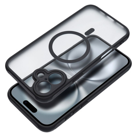 Futerał FULL MATTE MAG COVER kompatybilny z MagSafe do IPHONE 16 Plus czarny