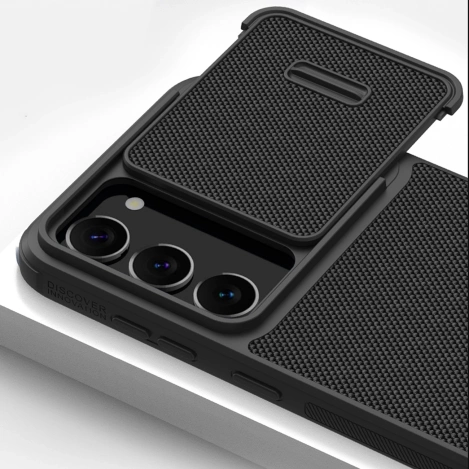 Nillkin Textured S Case for Samsung Galaxy S23, armored cover with camera cover, black