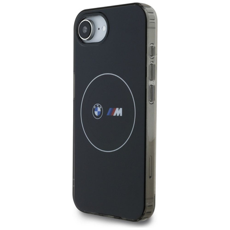BMW futerał do IPHONE 16e (SE 4 2025) kompatybilny z MagSafe BMHMPSE424HBMKH (IML Metal White Circle) black