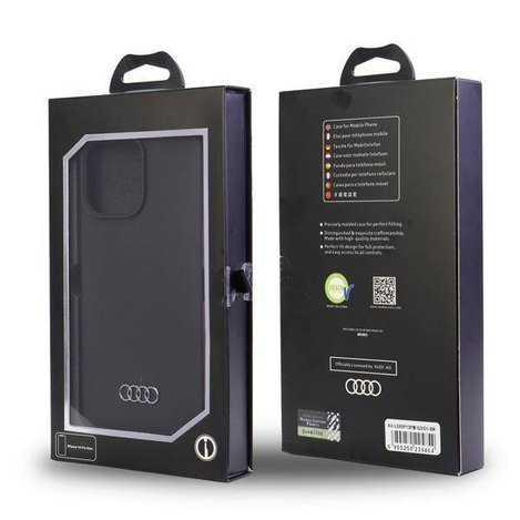 Audi Silicone Case iPhone 13 Pro Max 6.7&quot; black/black hardcase AU-LSRIP13PM-Q3/D1-BK