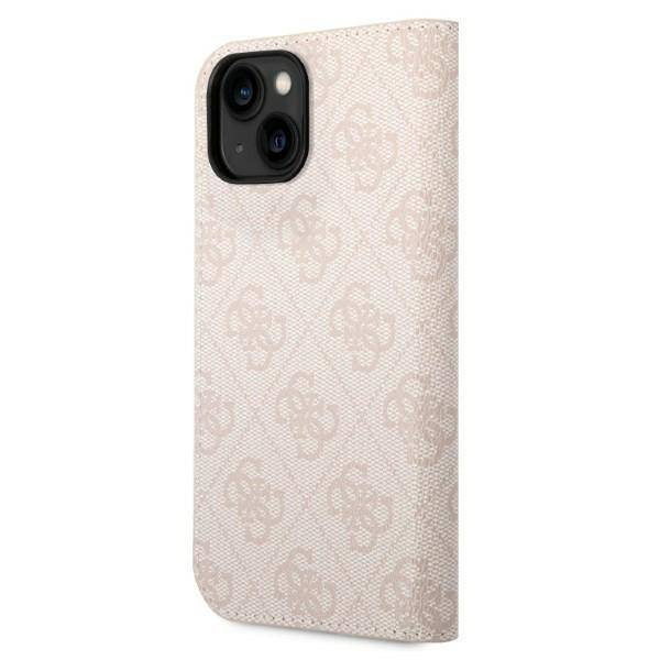 Guess 4G Metal Camera Outline Booktype Case - Etui iPhone 14 (różowy)