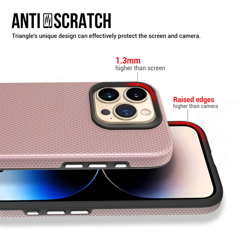 Vmax nakładka Triangle Case do iPhone 14 Pro 6,1&quot; różowo-złota