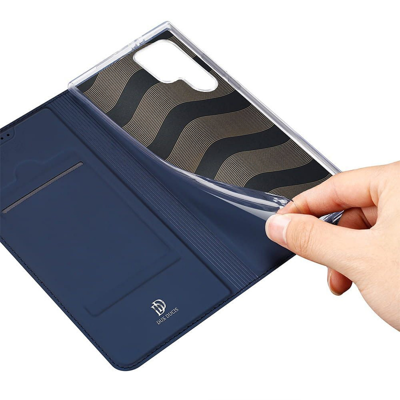 Dux Ducis Skin Pro Hülle für Samsung S24 mit Klappe - Blau