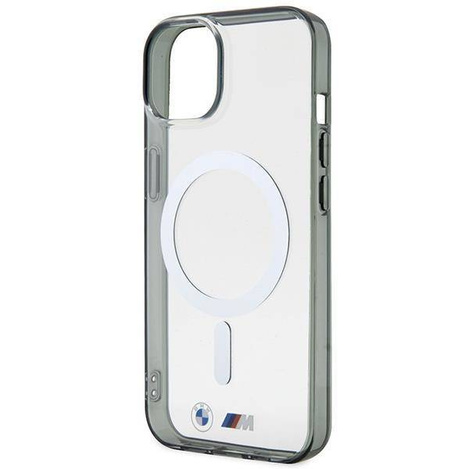Etui BMW BMHMP14MHCRS iPhone 14 Plus 6.7" transparent hardcase Silver Ring MagSafe