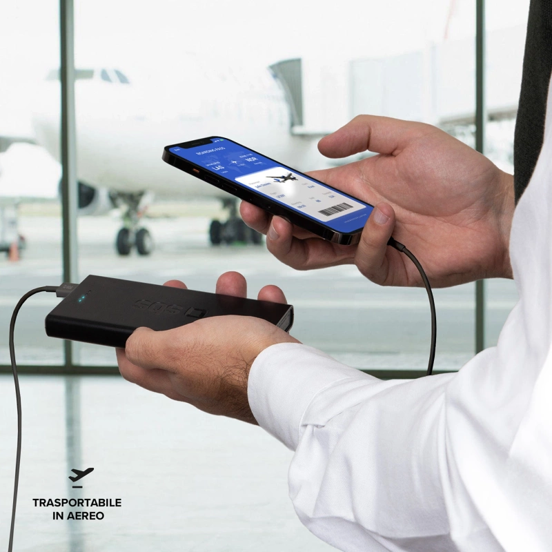 Powerbank SBS TTBB10000FASTPD20K 10000 mAh 20W mit Power Delivery - schwarz