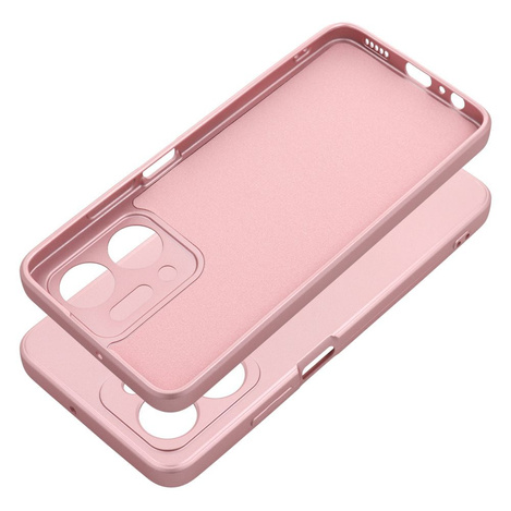 Futerał METALLIC do HONOR X7A różowy