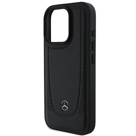 Mercedes nakładka do iPhone 16 Pro 6,3&quot; MEHCP16LARMBK Hardcase Leather Urban czarna