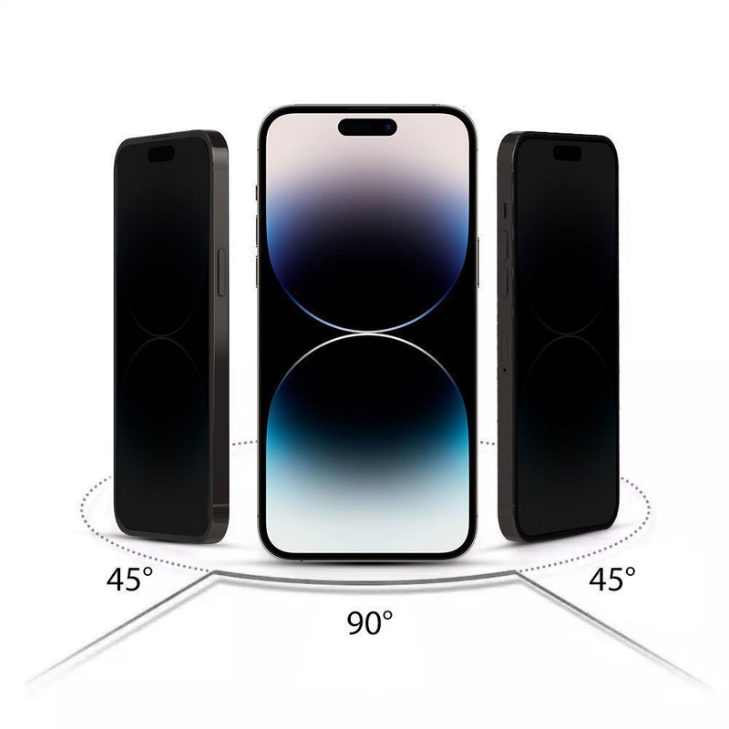 SZKŁO PRYWATYZUJĄCE HOFI ANTI SPY GLASS PRO+ 2-PACK IPHONE 16 PRO PRIVACY