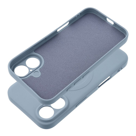 Futerał SILICONE MAG COVER kompatybilny z MagSafe do IPHONE 16 jasny niebieski