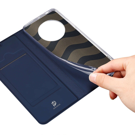 Dux Ducis Skin Pro Hülle für Honor Magic5 Flip Card Wallet Stand Blau