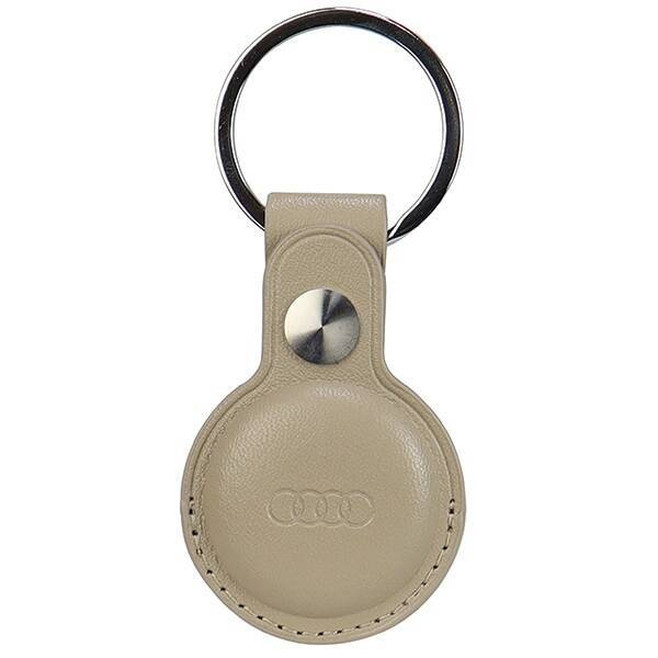 Oryginalne Etui APPLE AIRTAG Audi Synthetic Leather (AU-ATKR-Q3/D1-BG) beżowe