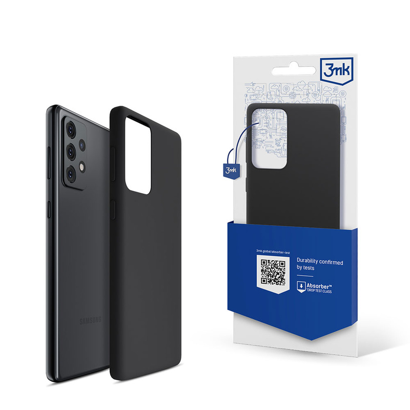 3MK SILICONE CASE SAMSUNG A52 4G/5G A52s 5G BLACK