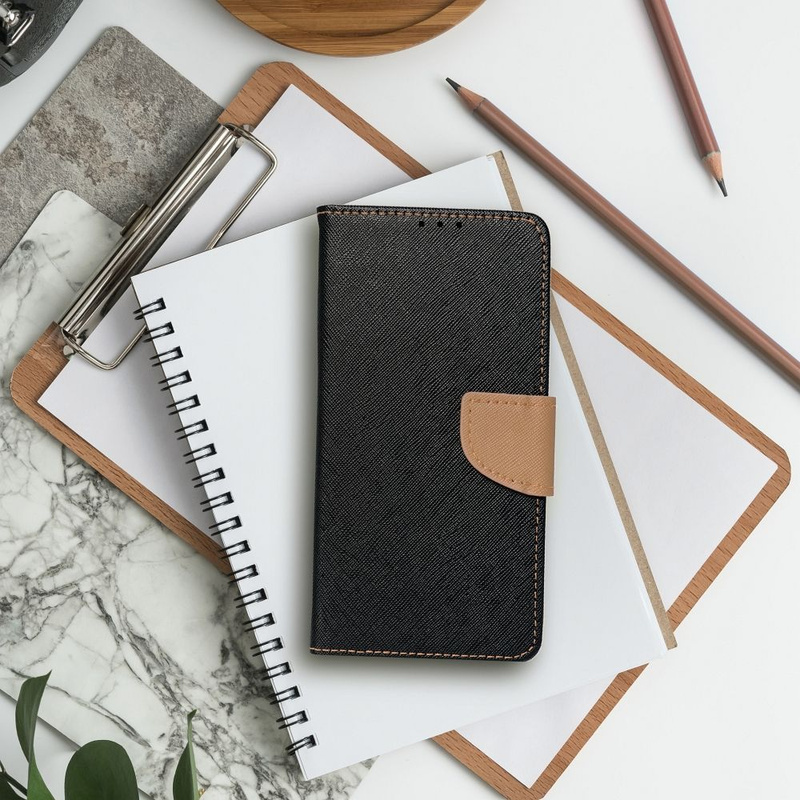 Kabura FANCY Book do SAMSUNG S25 Plus czarno złoty