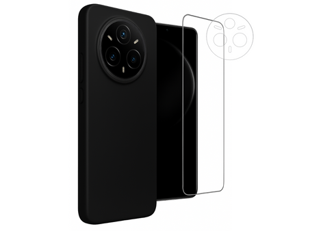 Etui do Realme 14 Pro 5G czarne + Szkło na ekran + Szkło na aparat