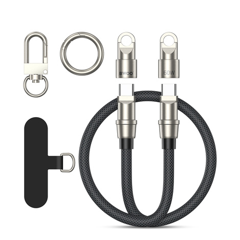 BWOO Smycz, zawieszka, kabel 27W USB-C do lightning, 0,3 m