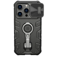 Nillkin CamShield Armor Pro Case iPhone 14 Pro case armored cover stand ring black