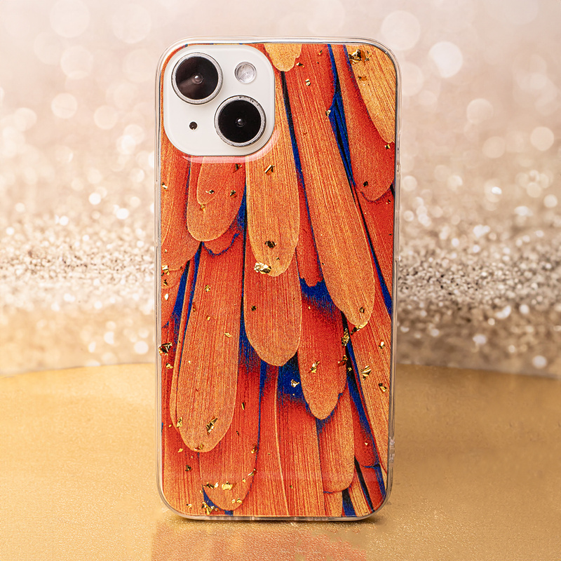 Nakładka Gold Glam do Samsung Galaxy A14 4G / A14 5G Orange