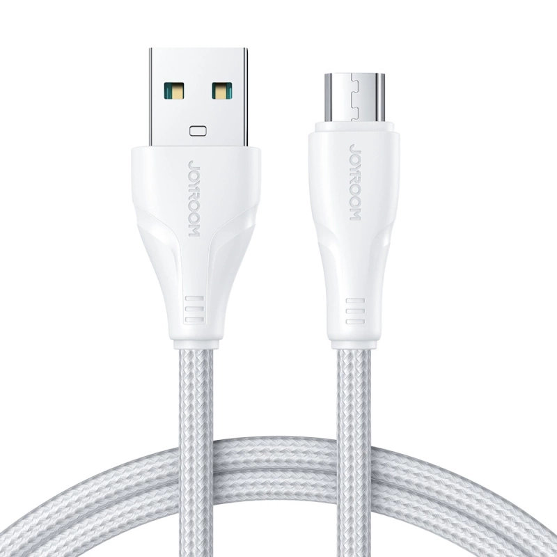 Joyroom USB-Kabel - Micro-USB 2.4A Surpass-Serie für schnelles Aufladen und Datenübertragung 2 m weiß (S-UM018A11)