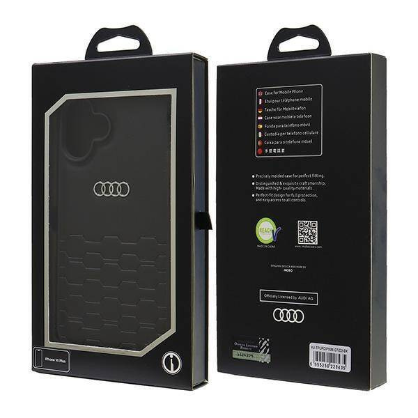 Audi nakładka Synthetic Leather do iPhone 16 Plus 6.7" czarna