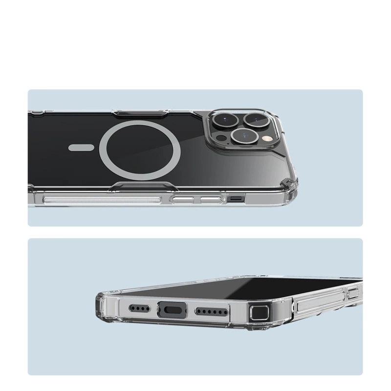 Nillkin Nature Pro armored case with MagSafe for iPhone 15 Pro Max - white