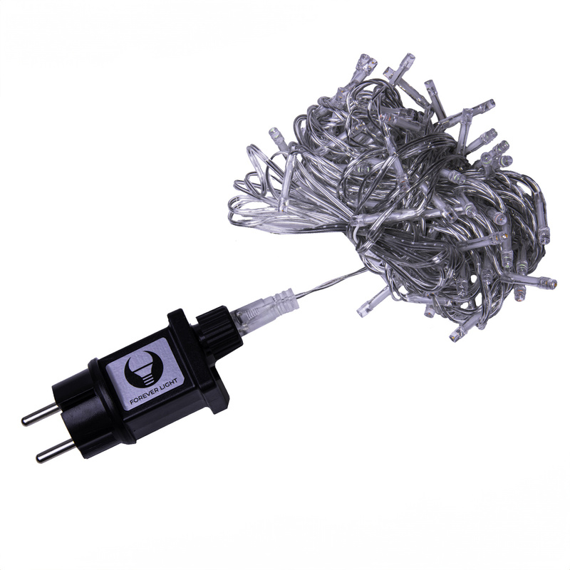 Łańcuch świetlny CLF-10 100LED 8m ciepły biały Forever Light